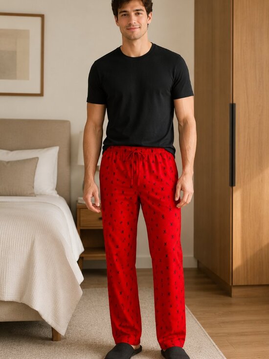 Psycho Bunny Other - Psycho Bunny Men's Pajama Pants Allover Skull & Bunny Print Sz M